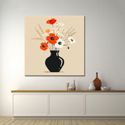 Illustrationen von Vase mit Blumen