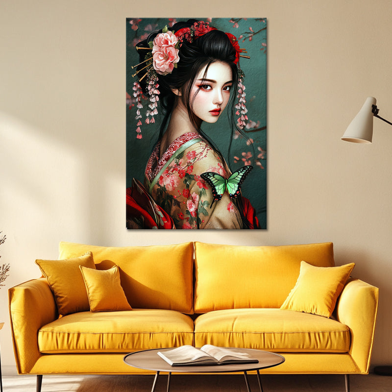 Geisha in traditioneller Kleidung