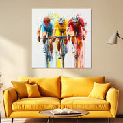 Drei Radfahrer