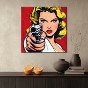 Pop-Art-Frau Comic