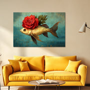 Fisch mit Rose