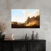 Bergige Landschaft mit Burgruine - Aelbert Cuyp
