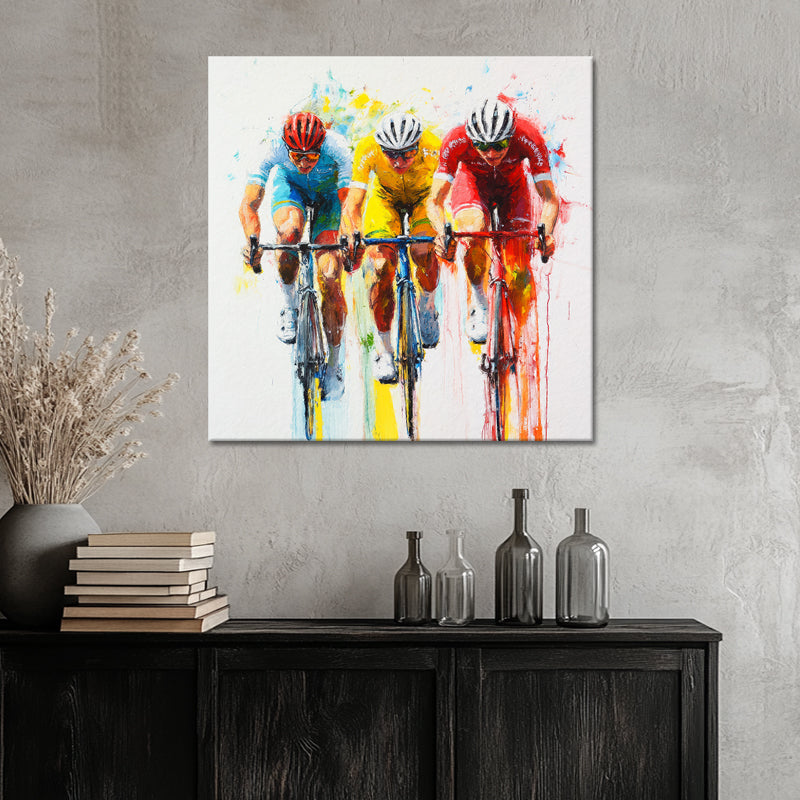 Drei Radfahrer