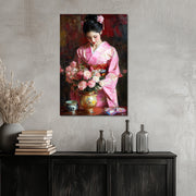 Asiatische Frau im Kimono