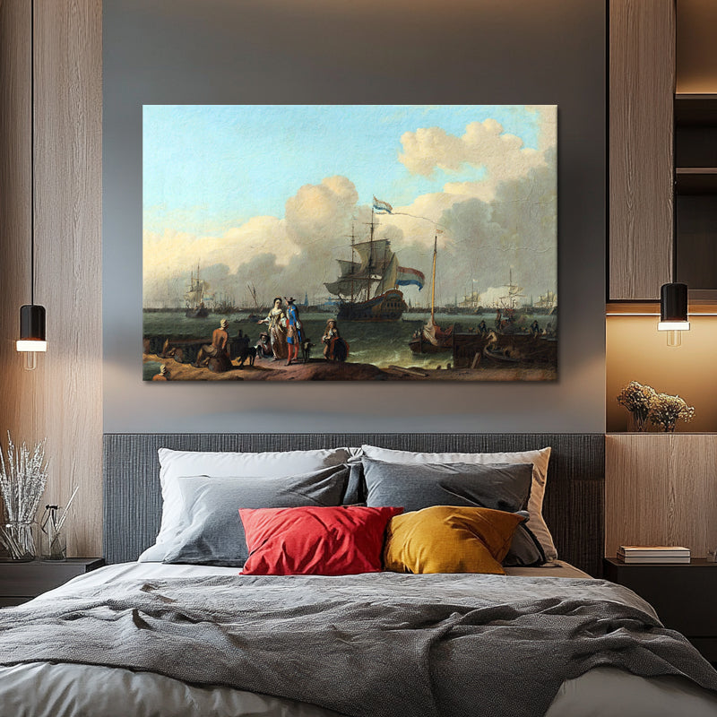 Das IJ vor Amsterdam - Ludolf Bakhuysen