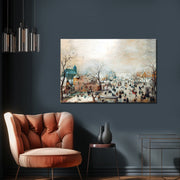 Winterlandschaft mit Schlittschuhläufern - Hendrick Avercamp