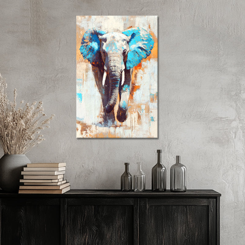 Elefant in Türkis