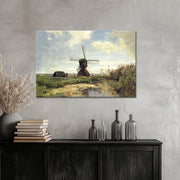 Sonniger Tag mit einer Windmühle - Paul Joseph Constantin Gabriël