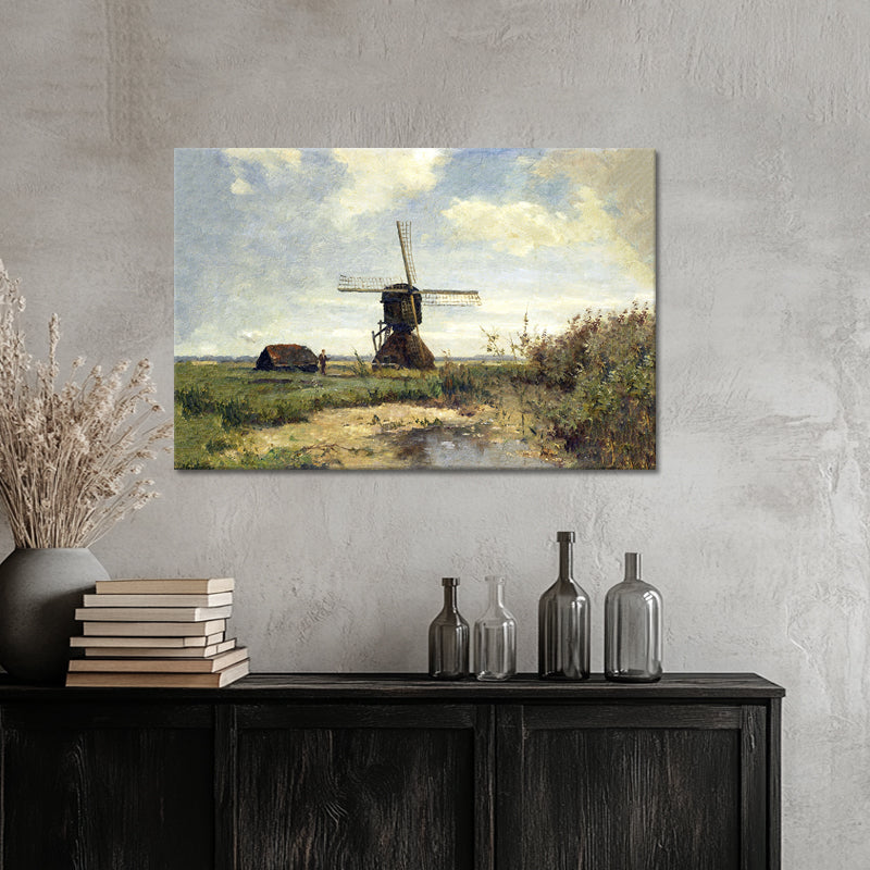 Sonniger Tag mit einer Windmühle - Paul Joseph Constantin Gabriël