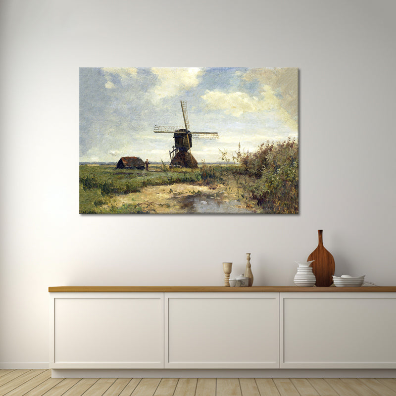 Sonniger Tag mit einer Windmühle - Paul Joseph Constantin Gabriël