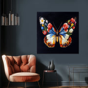 Schmetterling mit Blumen