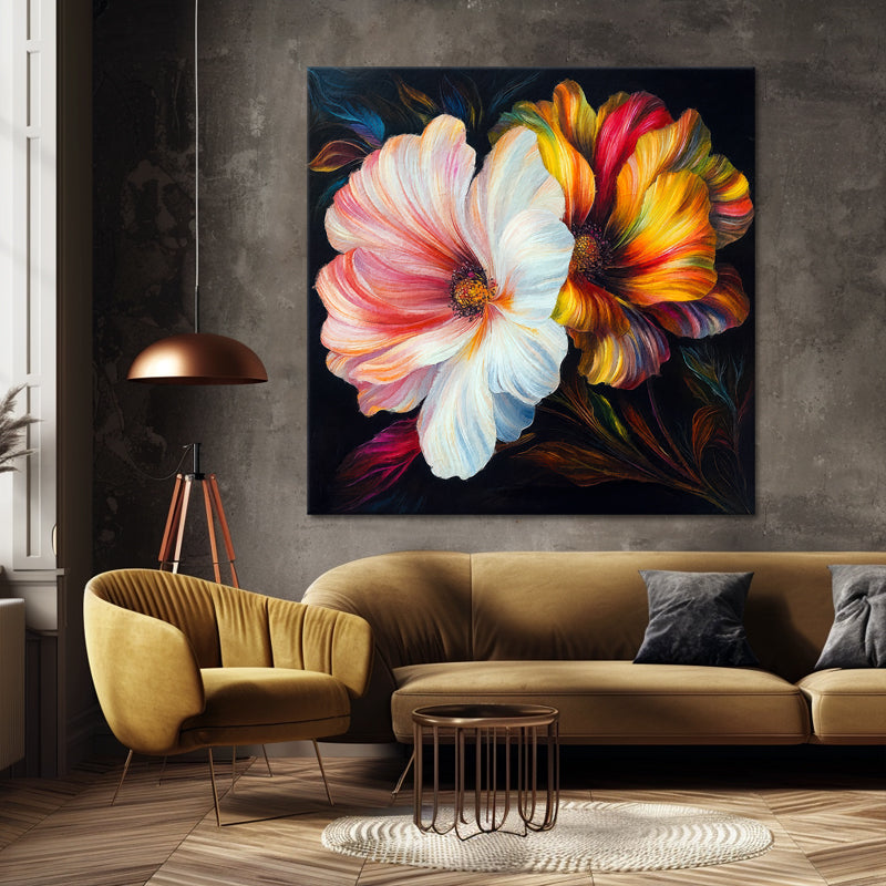 Zwei Blumen Gemälde II