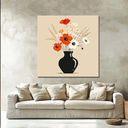 Illustrationen von Vase mit Blumen