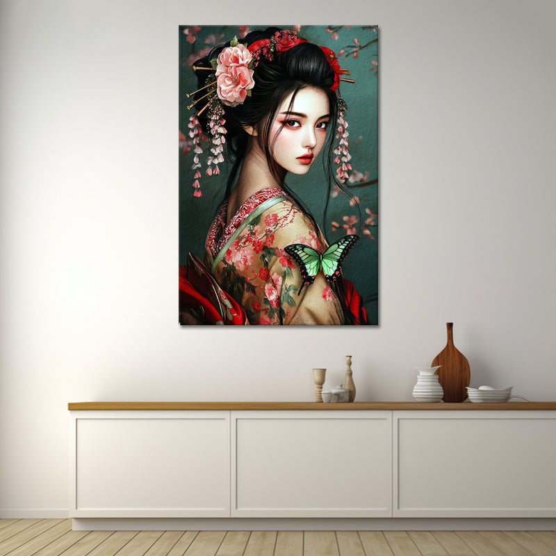 Geisha in traditioneller Kleidung