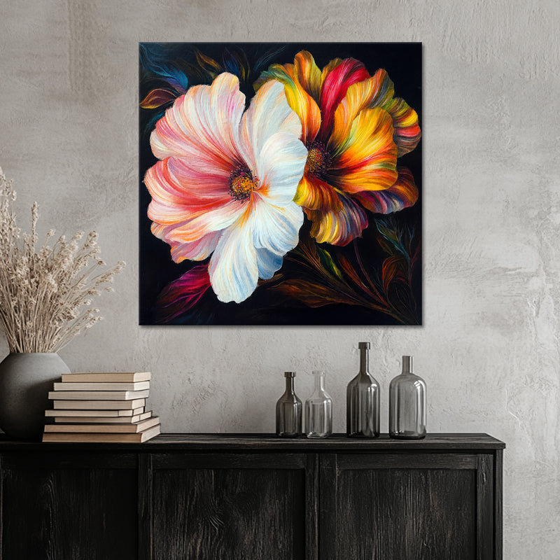 Zwei Blumen Gemälde II