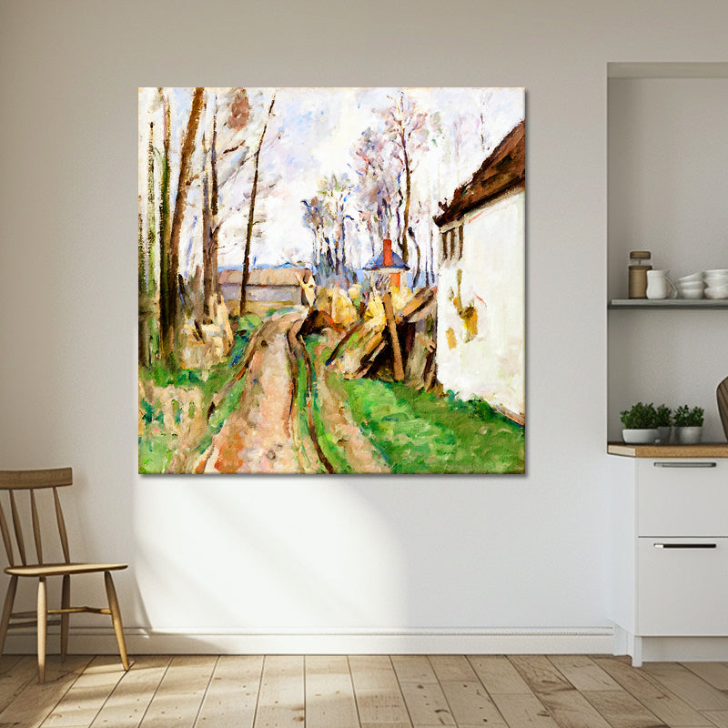 Eine Dorfstraße bei Auvers - Paul Cézanne