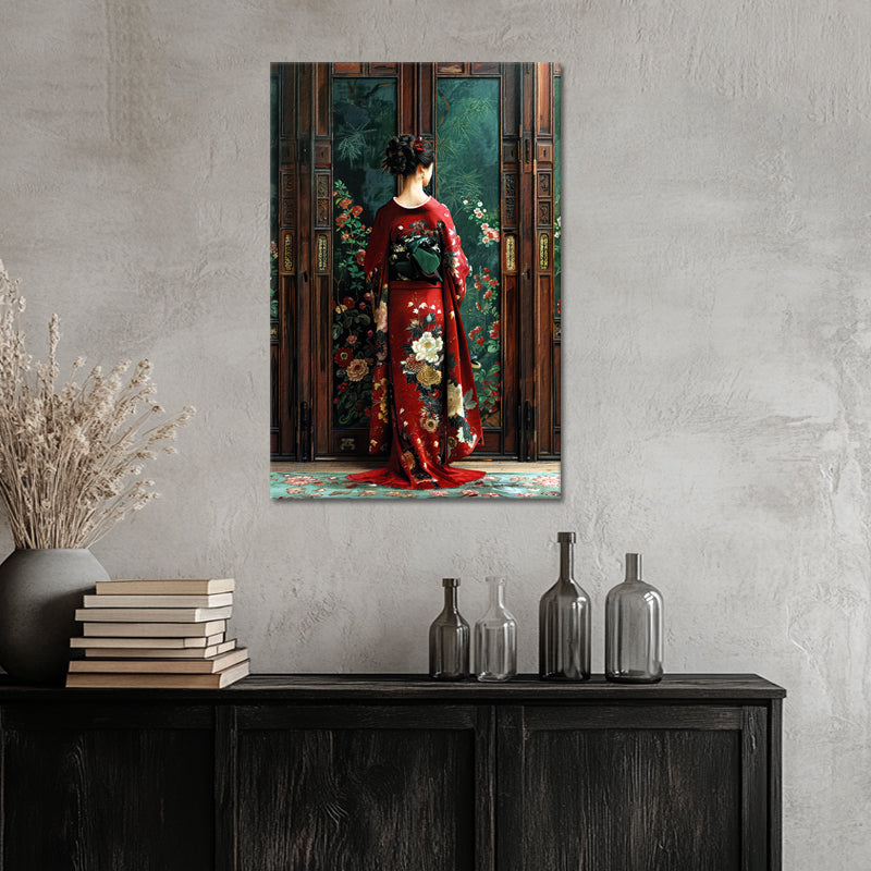 Japanische Frau im Kimono