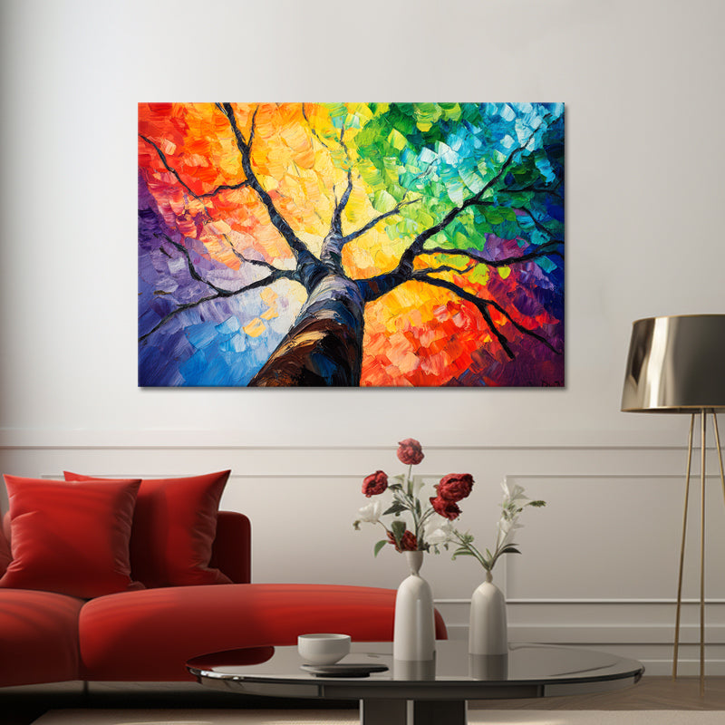 Gemälde Bunter Baum II