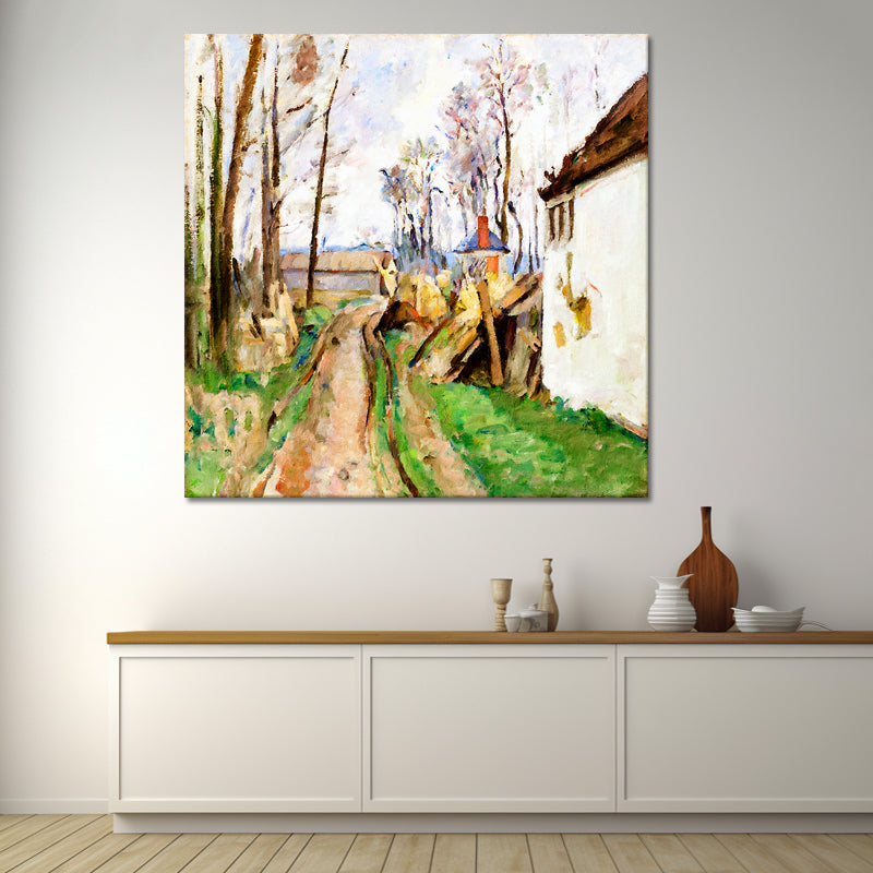 Eine Dorfstraße bei Auvers - Paul Cézanne