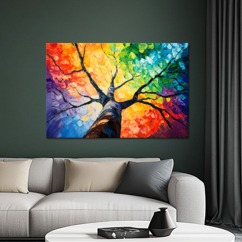 Gemälde Bunter Baum II
