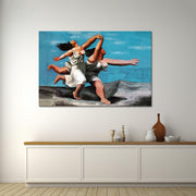 Zwei Frauen am Strand rennend - Picasso