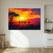 Sonnenuntergang in der Savanne II