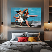 Zwei Frauen am Strand rennend - Picasso