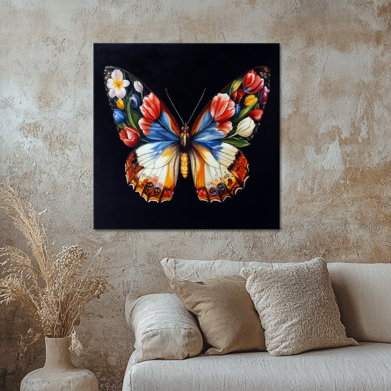 Schmetterling mit Blumen