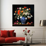 Schöne Vase mit Blumen