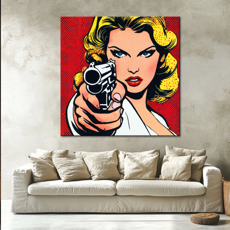 Pop-Art-Frau Comic