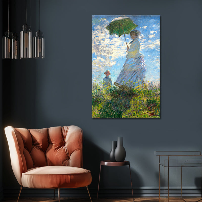 Frau mit Sonnenschirm - Monet