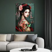 Geisha in traditioneller Kleidung
