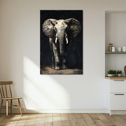 Elefant in Schwarz