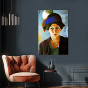 Bildnis der Frau des Künstlers mit Hut – August Macke
