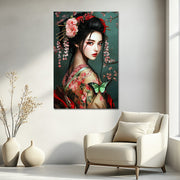 Geisha in traditioneller Kleidung