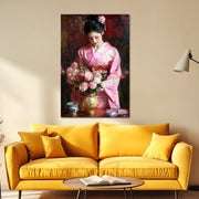 Asiatische Frau im Kimono