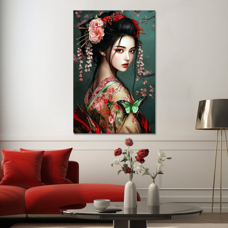 Geisha in traditioneller Kleidung