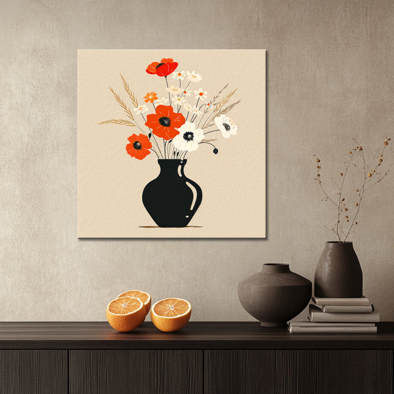 Illustrationen von Vase mit Blumen