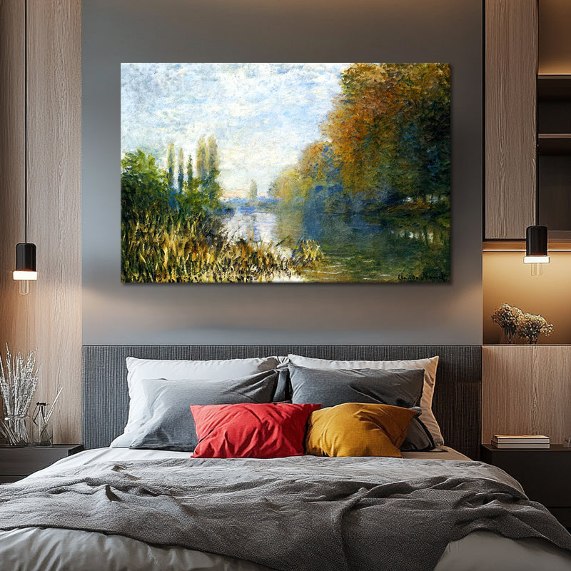 Die Ufer der Seine im Herbst - Monet