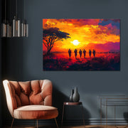 Sonnenuntergang in der Savanne II