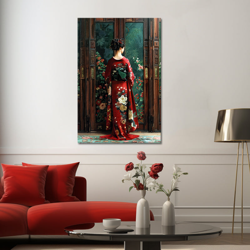Japanische Frau im Kimono