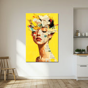 Frau Mixed-Media-Kunst