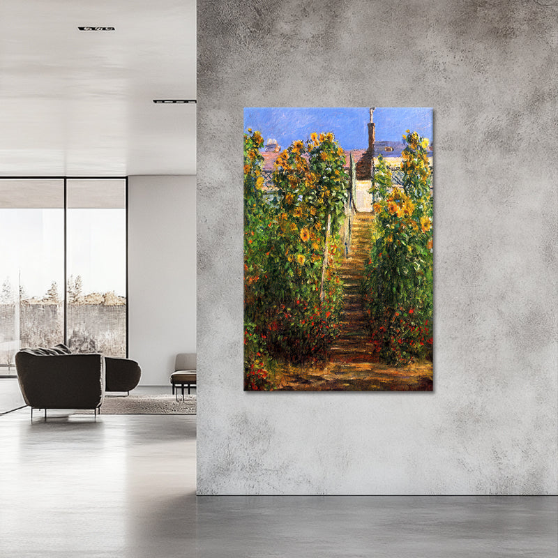 Die Stufen in Vétheuil - Monet