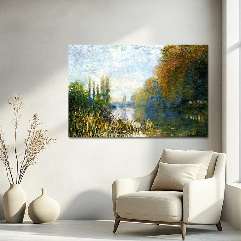 Die Ufer der Seine im Herbst - Monet