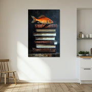Bücher und Fisch