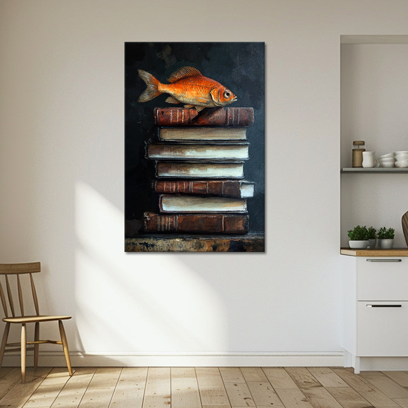 Bücher und Fisch