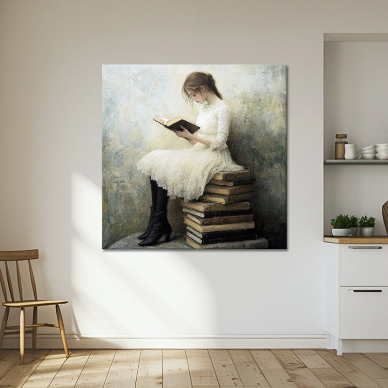 Mädchen, das ein Buch liest
