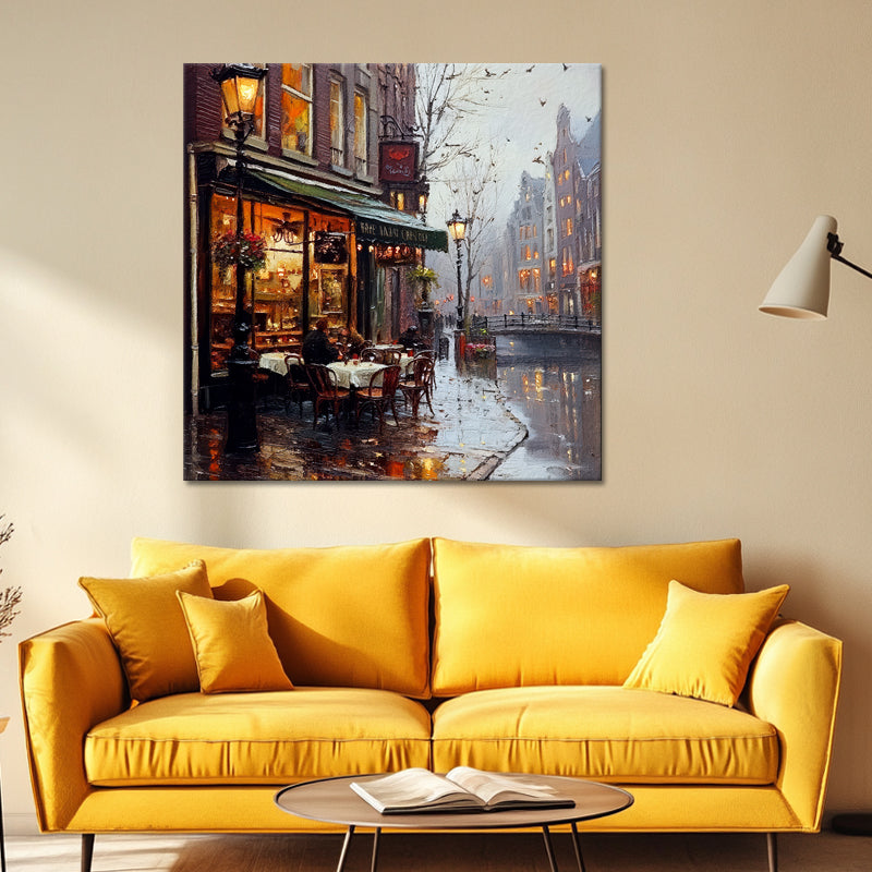 Café-Terrasse in Amsterdam