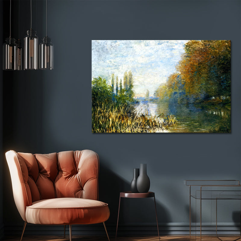 Die Ufer der Seine im Herbst - Monet