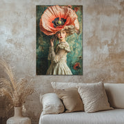 Frau mit einer großen Blume II